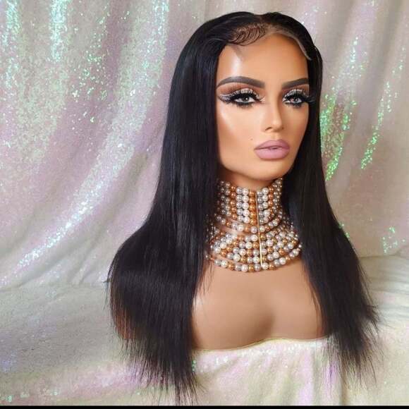 100%Human hair closure wig main image 6